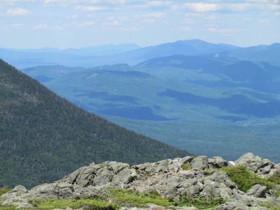 A bela paisagem durante a subida do Mount Washington, ponto mais alto das White Mountains, região de Lincoln, em New Hampshire - Estados Unidos